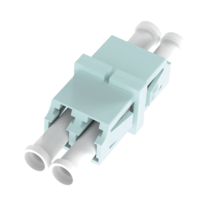Modulo Acoplador LC Duplex Para Fibra Multimodo Color Aqua
